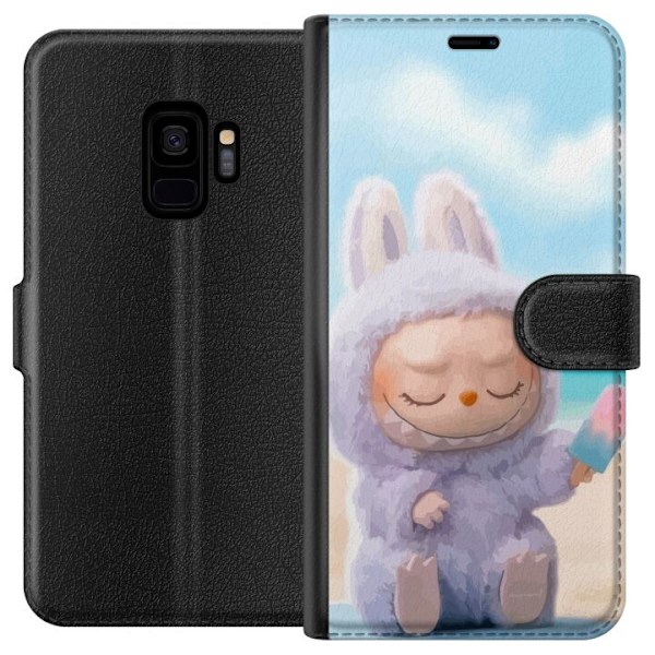 Samsung Galaxy S9 Lompakkokotelo Labubu Vaaleanpunainen Tunnelma