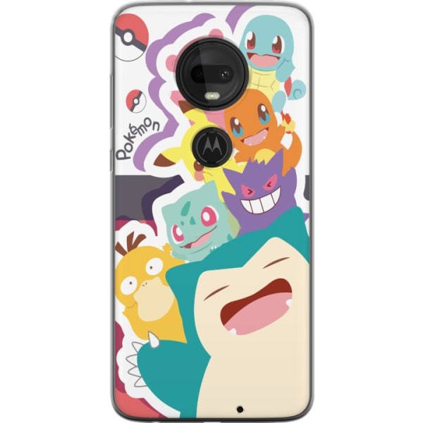 Motorola Moto G7 Gennemsigtig cover Pokemon