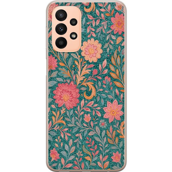 Samsung Galaxy A23 Genomskinligt Skal Floral Dream