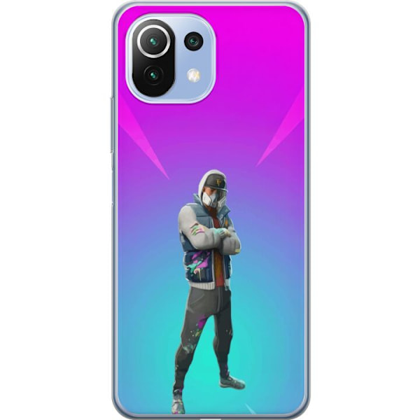 Xiaomi Mi 11 Lite Läpinäkyvä kuori musta ritari fortnite