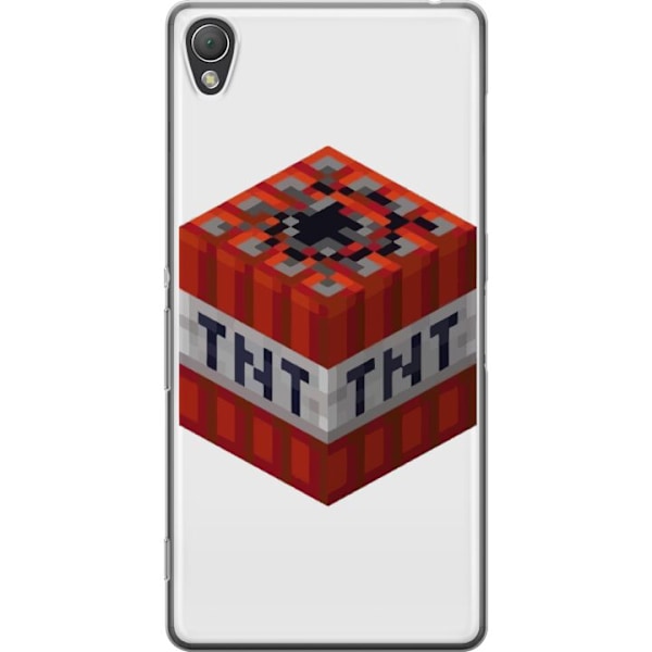 Sony Xperia Z3 Läpinäkyvä kuori Minecraft TNT