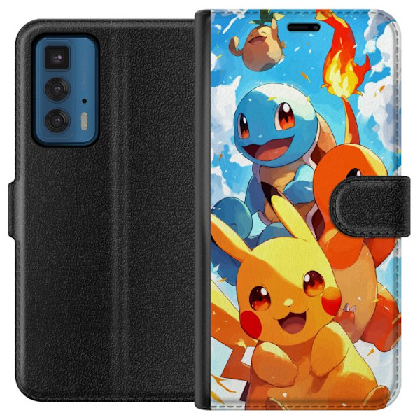 Motorola Edge 20 Pro Lompakkokotelo Pocket Creatures - innoitt