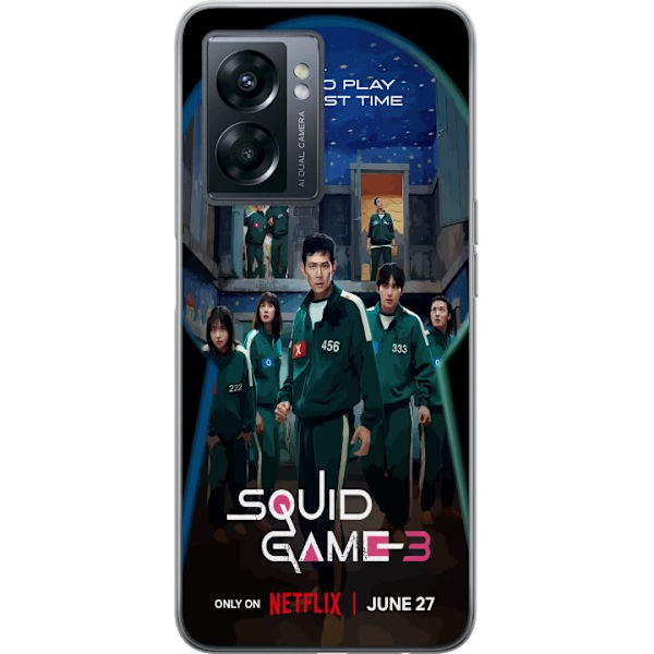 OnePlus Nord N300 Genomskinligt Skal Squid Game Säsong 3 Seriefigurer Populärt TV Serie Motiv Ikoner Spänning Drama Asiatisk Design Trend