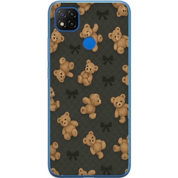 Xiaomi Redmi 9C Genomskinligt Skal Teddy Hugs