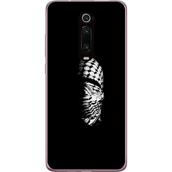 Xiaomi Mi 9T Pro  Läpinäkyvä kuori Keffiyeh-kuviointi - klassinen palestiinalainen mustavalkoinen shaali, jolla on kulttuurinen merkitys