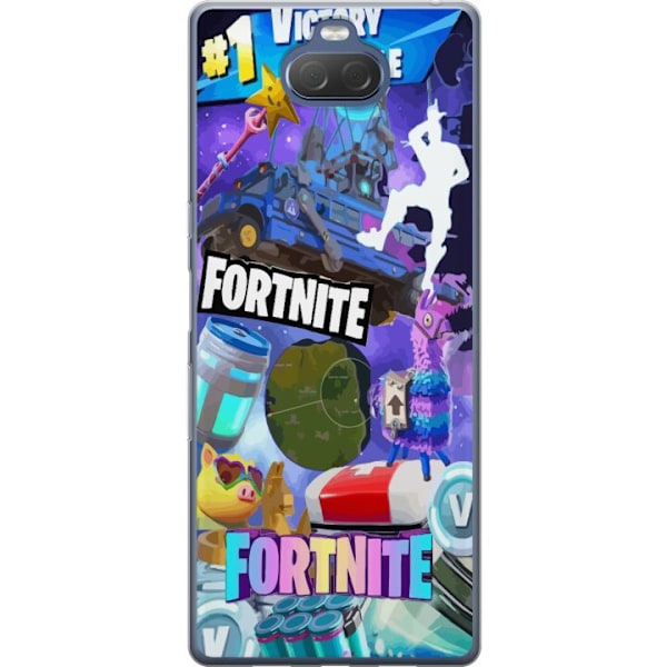 Sony Xperia 10 Plus Läpinäkyvä kuori Fortnite