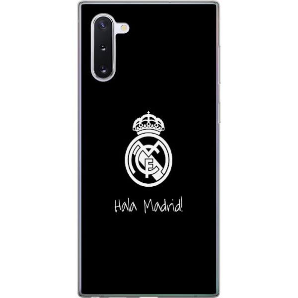 Samsung Galaxy Note10 Läpinäkyvä kuori Real Madrid Emblem Jalkapallo Ylpeys Valkoinen Kulta Seuramerkki Mestarit La Liga Fanit Ikoninen Urheilu