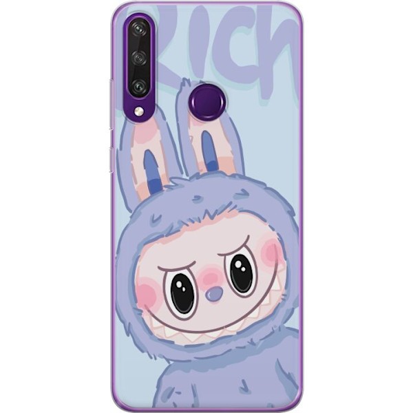 Huawei Y6p Genomskinligt Skal Blue Bunny Labubu