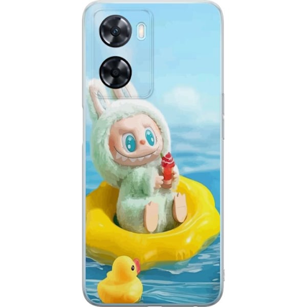 OnePlus Nord N20 SE Läpinäkyvä kuori Labubu Stripe Attack - Raidat kohtaavat hirviöt