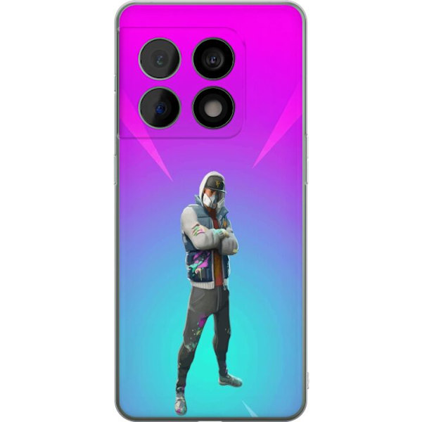 OnePlus 10 Pro Gjennomsiktig deksel svart ridder fortnite