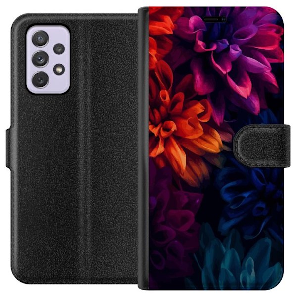 Samsung Galaxy A52s 5G Plånboksfodral Färgglada blommor