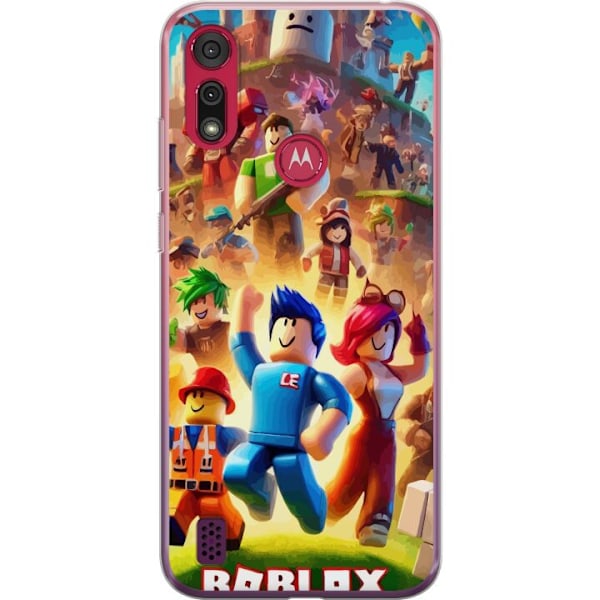 Motorola Moto E6s (2020) Genomskinligt Skal Roblox