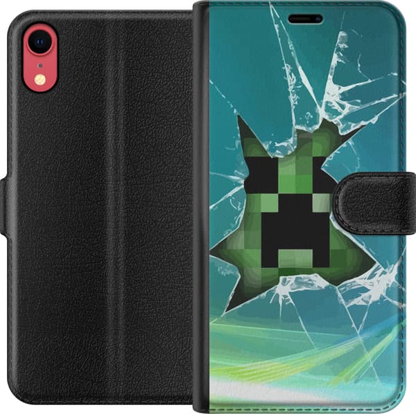Kompatibel Tegnebogsetui til Apple iPhone XR MineCraft