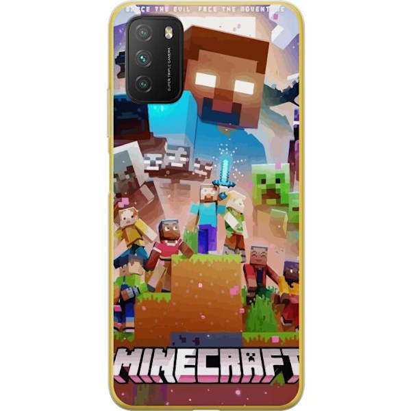 Xiaomi Poco M3  Gjennomsiktig deksel Minecraft