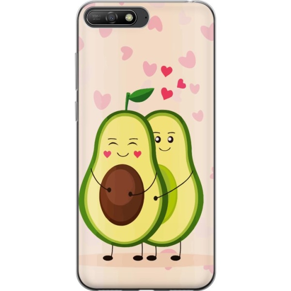 Huawei Y6 (2018) Gennemsigtig cover Avokado Kærlighed
