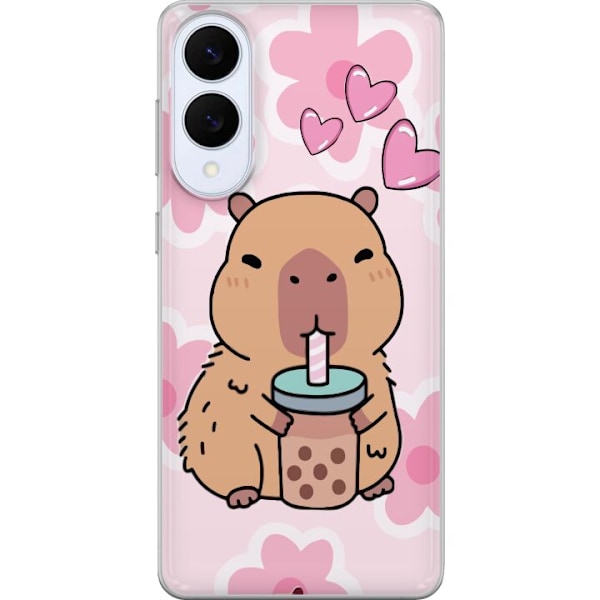 Samsung Galaxy S25 Edge Läpinäkyvä kuori Kawaii Capybara Sy