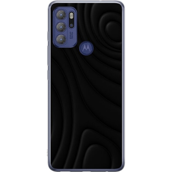 Motorola Moto G60S Läpinäkyvä kuori Tummat Aallot