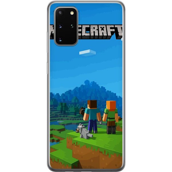 Samsung Galaxy S20+ Genomskinligt Skal Minecraft Key Art