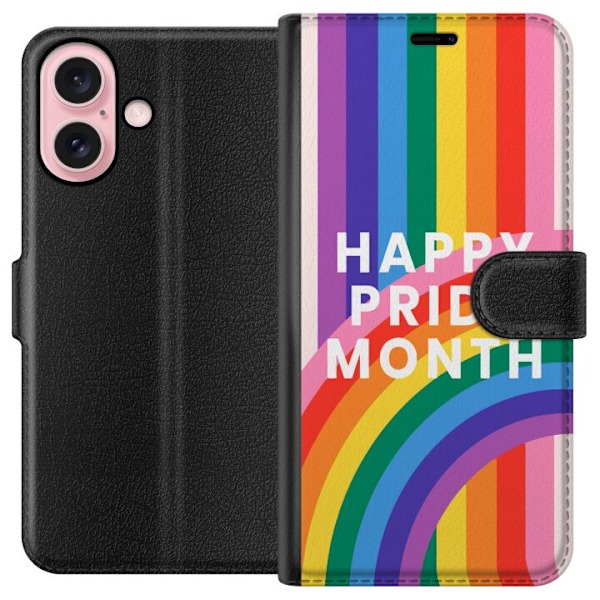 Apple iPhone 16 Lommeboketui Happy Pride Month