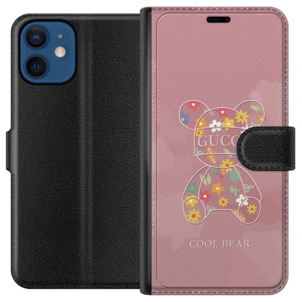 Kompatibelt Plånboksfodral till Apple iPhone 12 Guggi Rosa