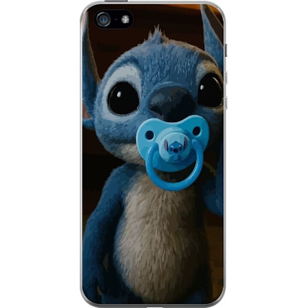 Apple iPhone 5 Läpinäkyvä kuori Stitch & Napp - vauvateema söpöllä hahmolla
