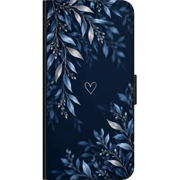 Kompatibel Tegnebogsetui til Xiaomi Redmi Note 9S Natløv blå