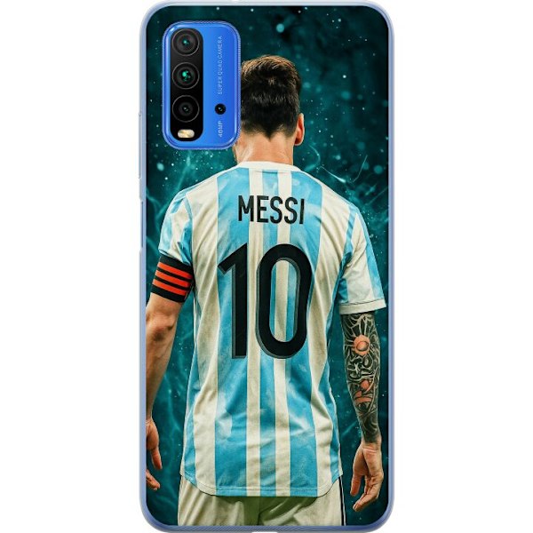 Xiaomi Redmi 9T Gennemsigtig cover Messi