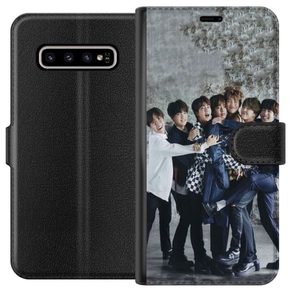 Kompatibelt Lommeboketui til Samsung Galaxy S10+ K-POP BTS