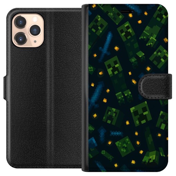 Apple iPhone 11 Pro Tegnebogsetui Minecraft Dungeons Mob