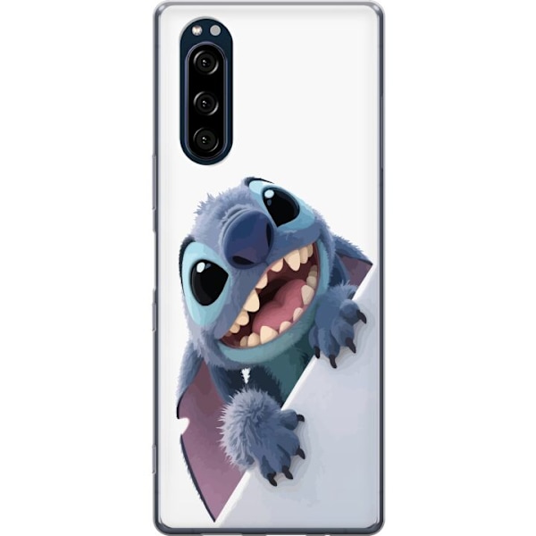 Sony Xperia 5 Genomskinligt Skal Happy Stitch – glad figur med charmig uttryck