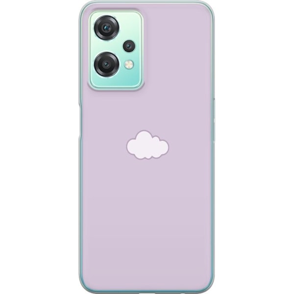 OnePlus Nord CE 2 Lite 5G Läpinäkyvä kuori Lila Pilvi - minimalistinen pilvi lila taustalla
