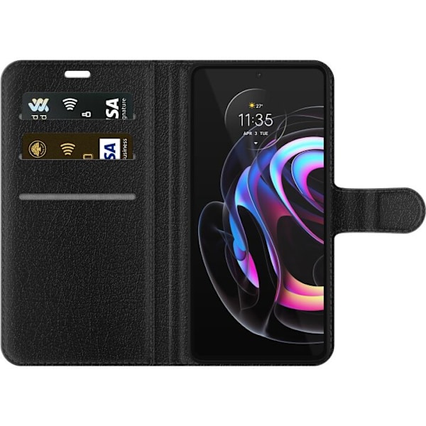 Motorola Edge 20 Pro Lommeboketui Sommerfuglslør