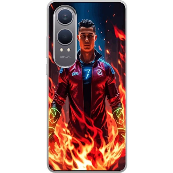 OnePlus Nord CE4 Lite Läpinäkyvä kuori Ronaldo Inferno - ja
