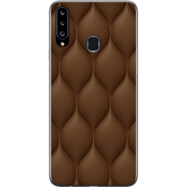 Samsung Galaxy A20s Genomskinligt Skal Cocoa Scales