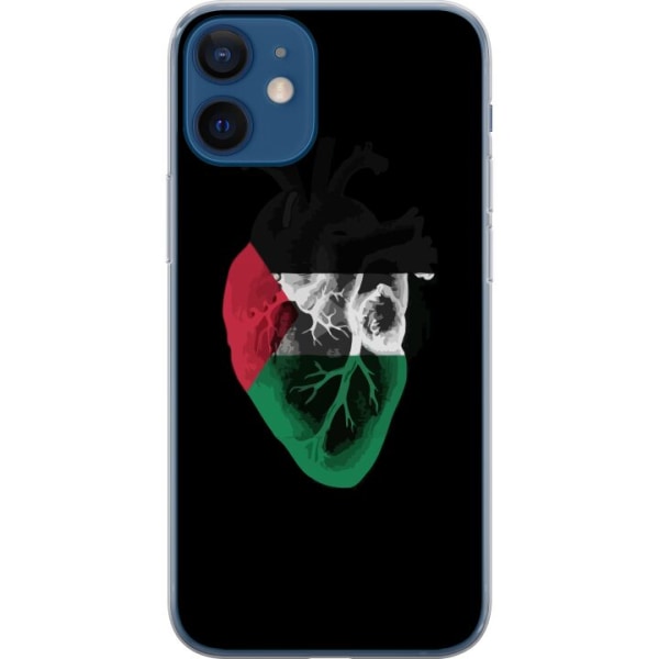 Apple iPhone 12  Genomskinligt Skal Palestina Hjärta