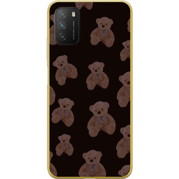 Xiaomi Poco M3  Läpinäkyvä kuori Karhu useita karhuja