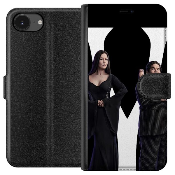 Apple iPhone 16e Plånboksfodral Wednesday Addams