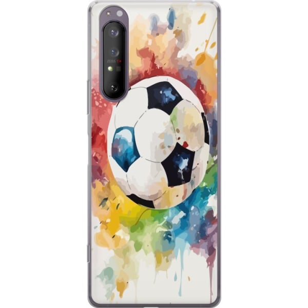 Sony Xperia 1 II Gjennomsiktig deksel Fotball