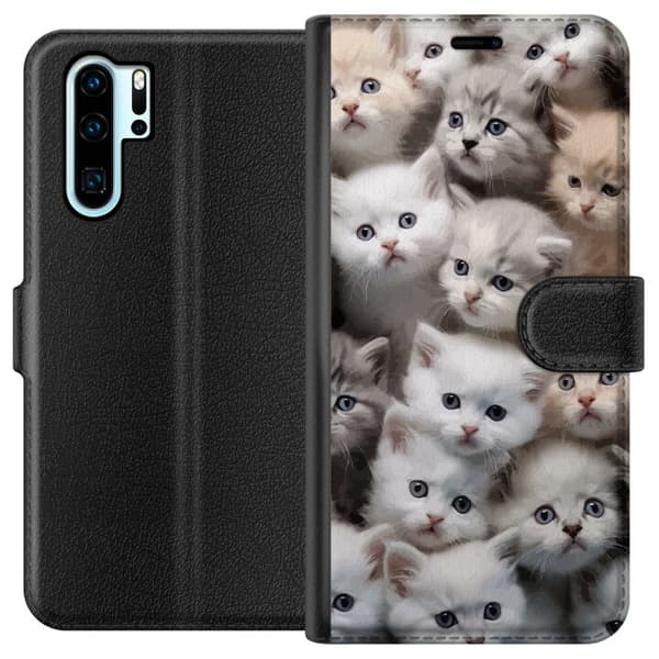 Kompatibel Tegnebogsetui til Huawei P30 Pro Katte