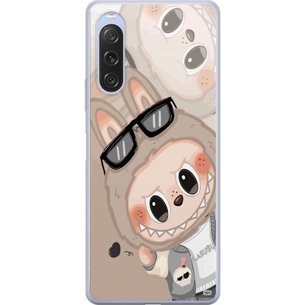 Sony Xperia 10 V Läpinäkyvä kuori Labubu Rainbow Chaos