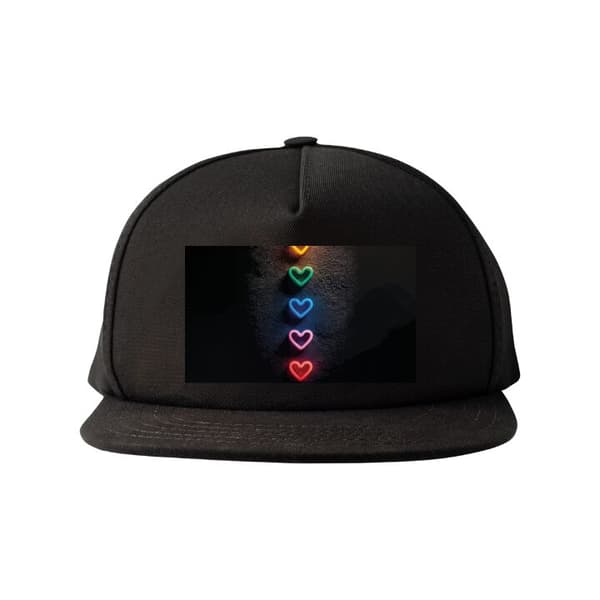 Snapback-lippalakki musta one size