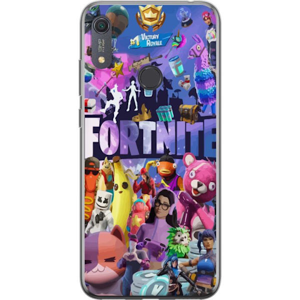 Huawei Y6s (2019) Läpinäkyvä kuori Fortnite Hahmot Peliteema Ikonit Peli Suunnittelu Suosittu Taistelurojalainen Lapset Pelihahmojen Teema