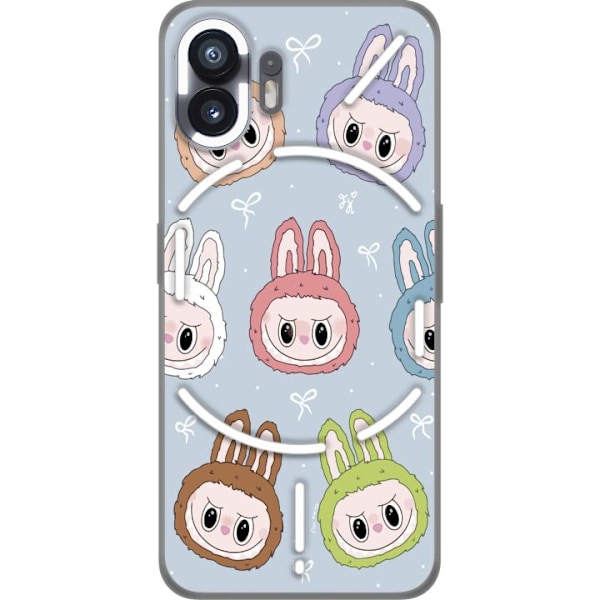 Nothing Phone (2) Genomskinligt Skal Labubu Star Pattern – S
