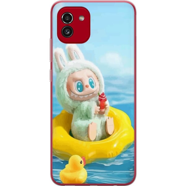 Samsung Galaxy A03 Gennemsigtig cover Labubu Stripe Attack - S