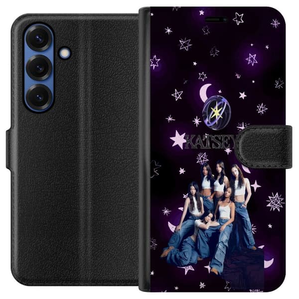 Kompatibelt Lommeboketui til Samsung Galaxy S25+ KATSEYE lila