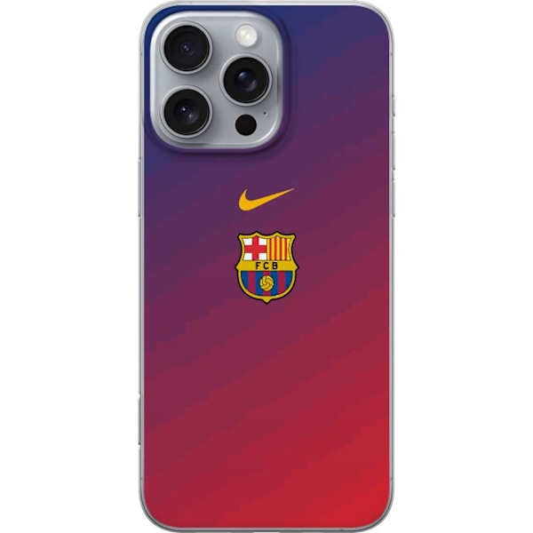 Apple iPhone 16 Pro Max Gennemsigtig cover FC Barcelona