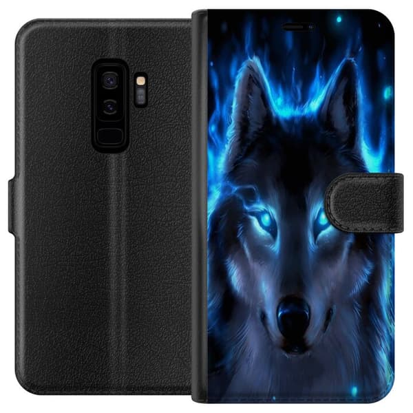 Kompatibel Tegnebogsetui til Samsung Galaxy S9+ ulv