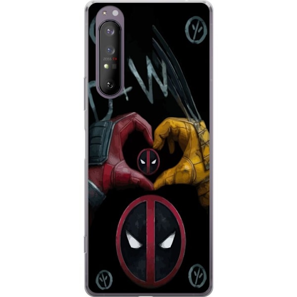 Sony Xperia 1 II Genomskinligt Skal Deadpool & Wolverine Kärlek