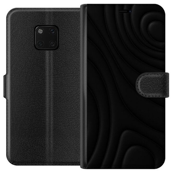 Huawei Mate 20 Pro Lommeboketui Svarte Bølger