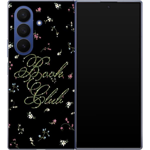 Kompatibel Mobilcover til Samsung Galaxy Z Fold7 Sort bogklubgrafik sort